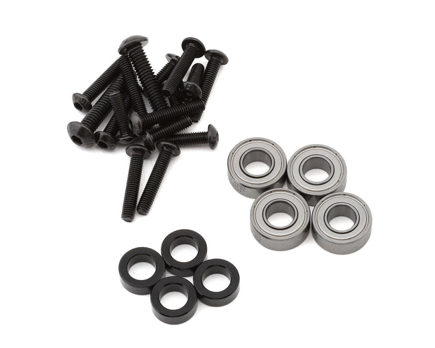 Treal Hobby Losi LMT Aluminum Adjustable STD Wheelie Bar (Black) - TLHTLMT-67