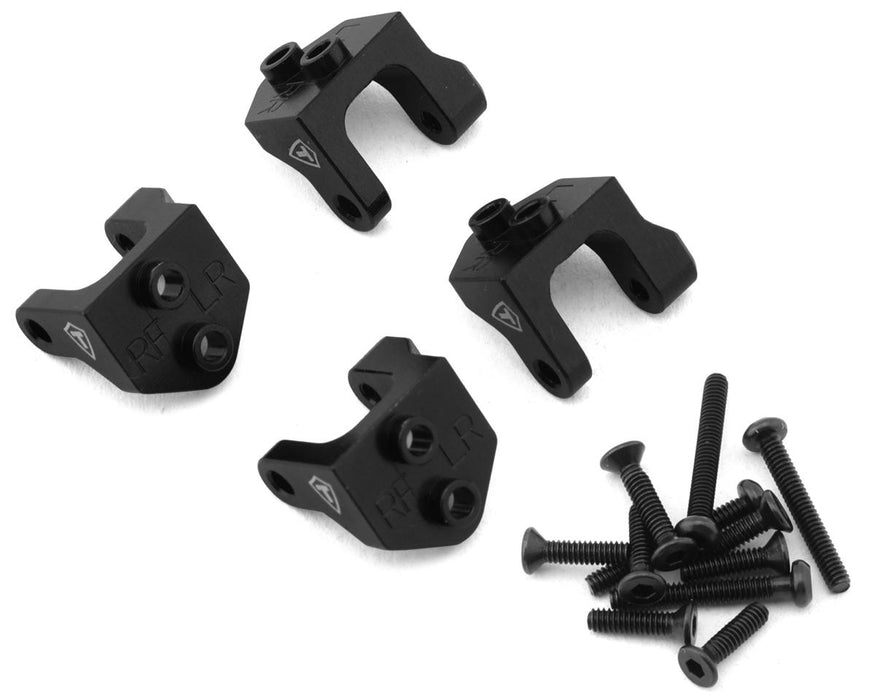 Treal Hobby Losi Mini LMT Aluminum Lower Shock & Links Mounts (Black) (4) - TLHTLMT18-31