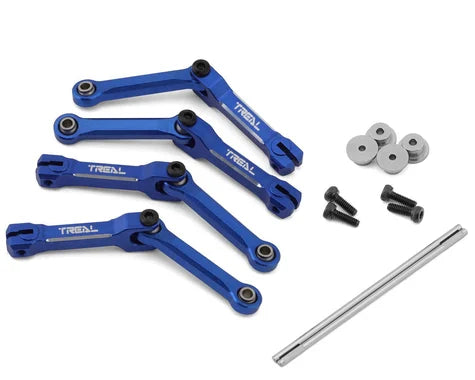 Treal Hobby Losi Mini LMT Aluminum Sway Bars & Torsional Set (Blue) - TLHTLMT18-66
