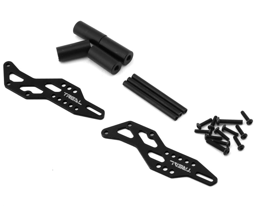 Treal Hobby Losi Mini LMT Aluminum Wheelie Bar Set (Black) - TLHTLMT18-80
