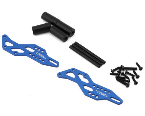 Treal Hobby Losi Mini LMT Aluminum Wheelie Bar Set (Blue) - TLHTLMT18-81