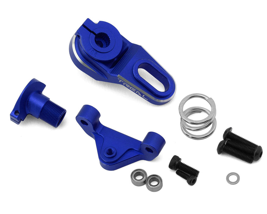 Treal Hobby Losi Promoto MX CNC Aluminum Servo Saver w/Spring (25T/23T) (Blue) - TLHTPROMOTOMX-111