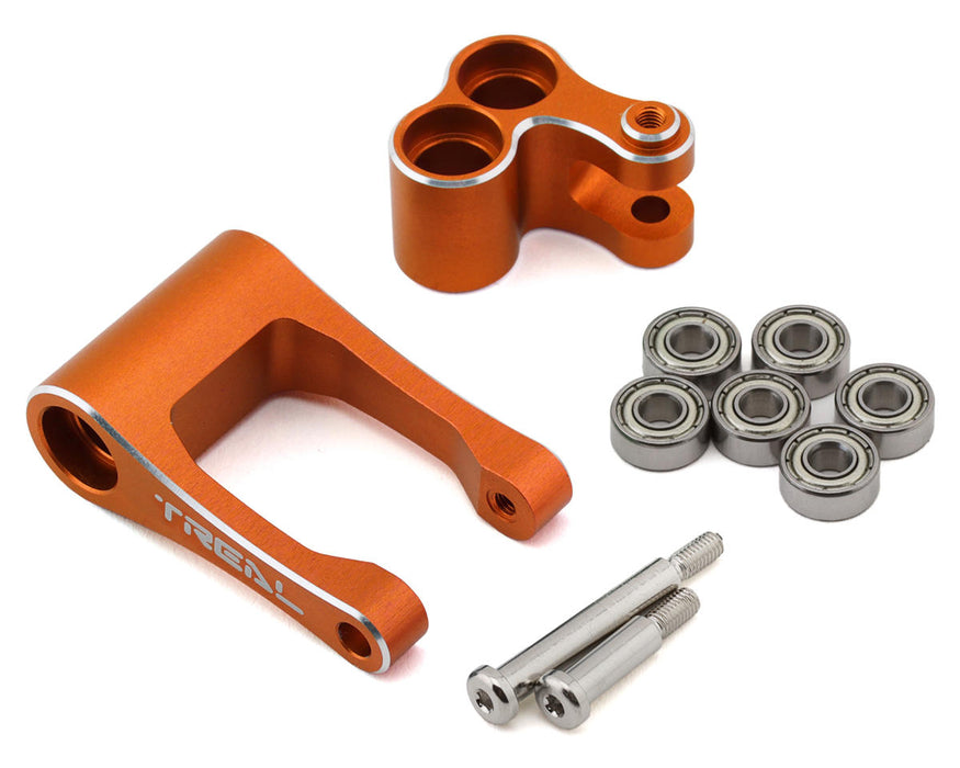 Treal Hobby Promoto CNC Aluminum Suspension Linkage Set (Orange) - TLHTPROMOTOMX-22