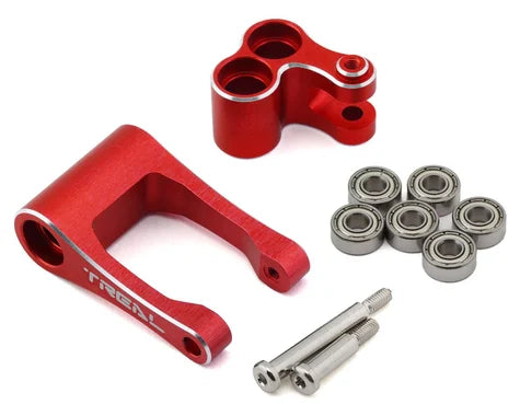 Treal Hobby Promoto CNC Aluminum Suspension Linkage Set (Red) - TLHTPROMOTOMX-23