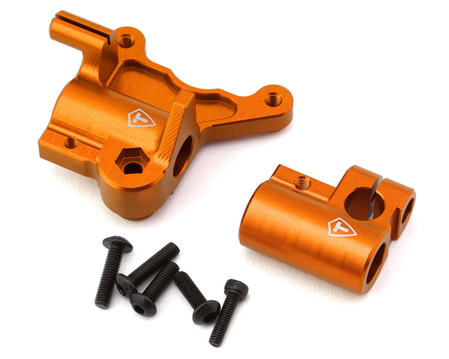 Treal Hobby Promoto CNC Aluminum Fork Lug Set (Orange) - TLHTPROMOTOMX-47