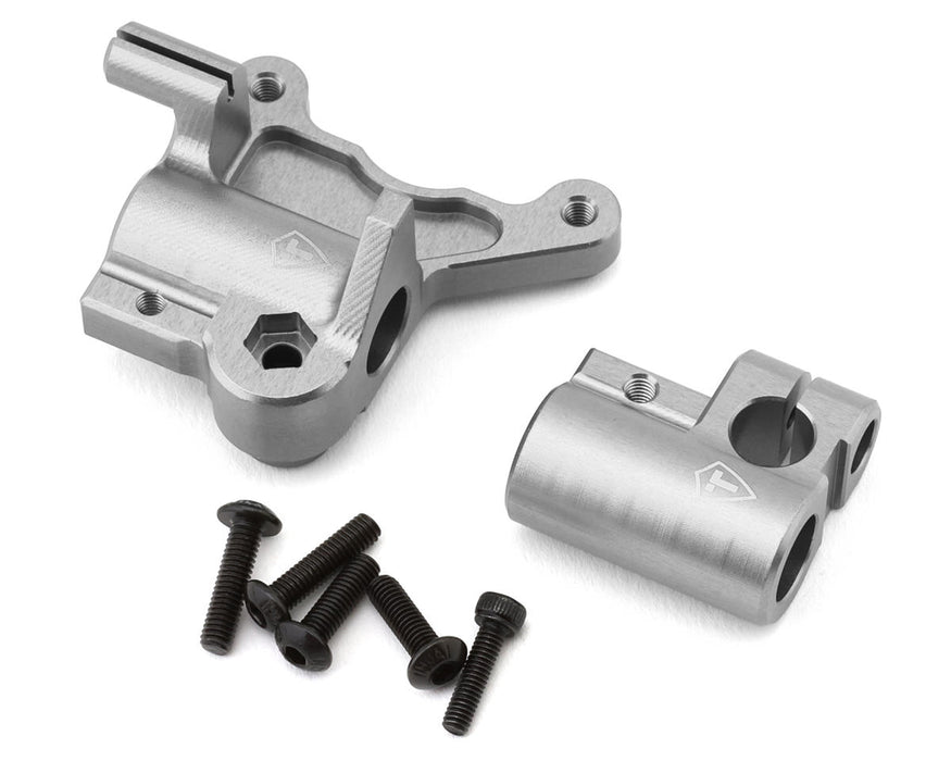 Treal Hobby Promoto CNC Aluminum Fork Lug Set (Silver) - TLHTPROMOTOMX-49