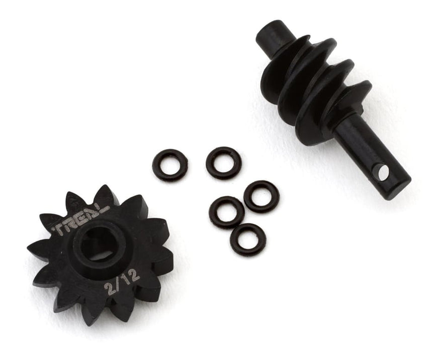 Treal Hobby Axial SCX24 Steel Overdrive Differential Gears (2T/12T) - TLHTSCX24-170