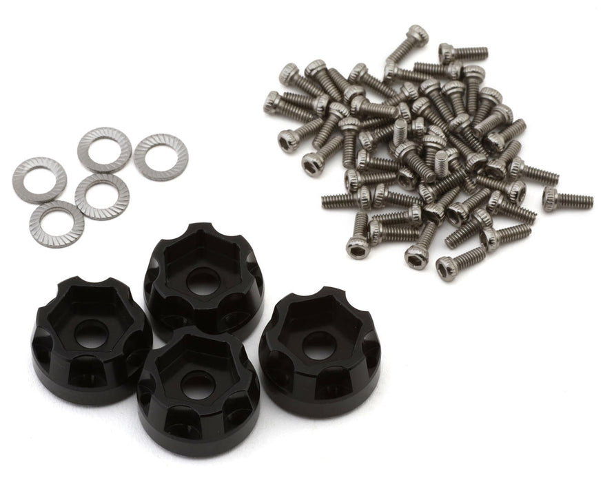 Treal Hobby Type K 1.0" 12-Hole Beadlock Wagon Wheel Rims (Purple) (4) - TLHTSCX24-270