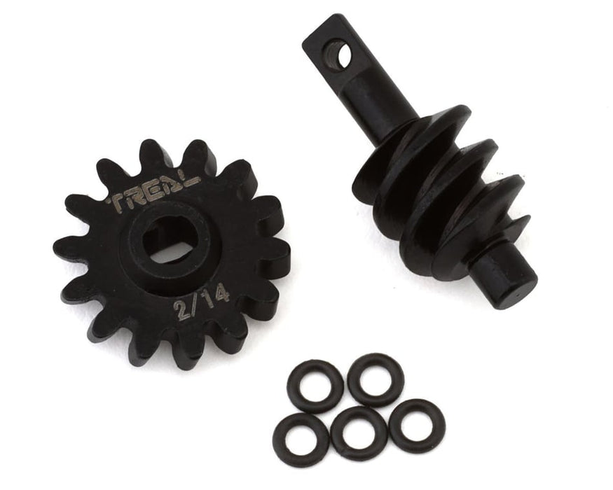 Treal Hobby Axial SCX24 Steel Overdrive Differential Gears (2T/14T) - TLHTSCX24-29