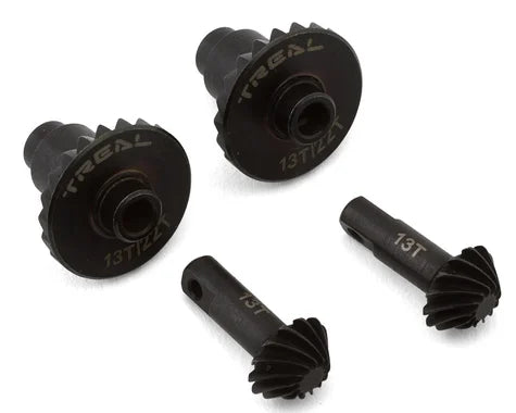 Treal Hobby TRX-4M Hardened Steel Differential Ring & Pinion Overdrive Gears (13T/22T) (16% Overdrive) - TLHTTRX-4M-82