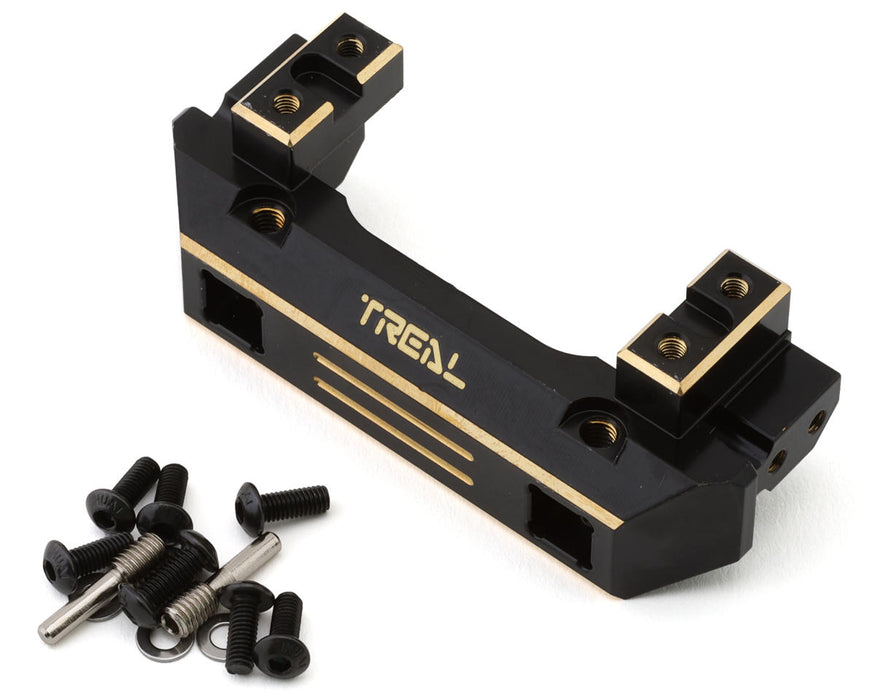 TREAL Brass Front Bumper and Servo Mount Relocation for TRX4 (130g) - TLHTTRX4-07