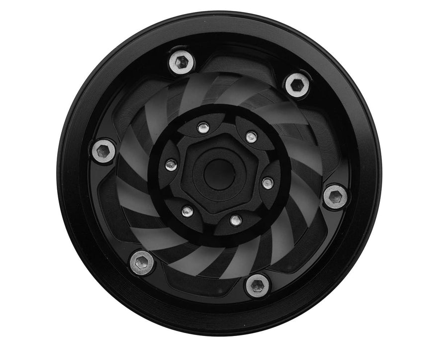 Treal Hobby Cyclone 1.9" Beadlock Rims (Black) (4) - TLHTWHEEL-179