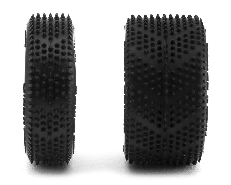 Upgrade RC Micro Spiker Pre-Mounted Front & Rear Carpet Tires, Losi Micro B (White) - UPG-10011