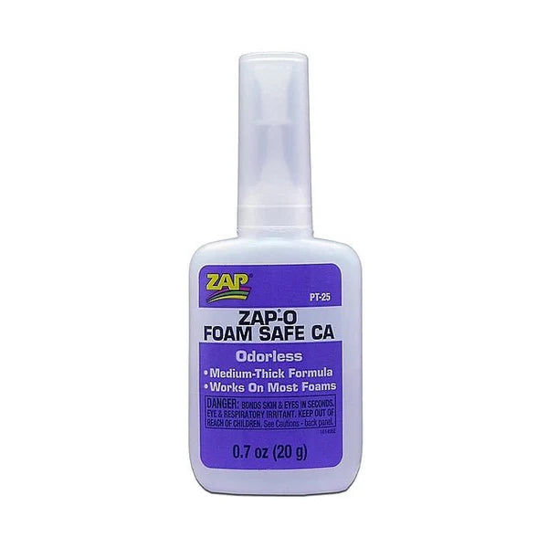 ZAP-O Foam Safe CA Glue, 0.7oz - PT-25