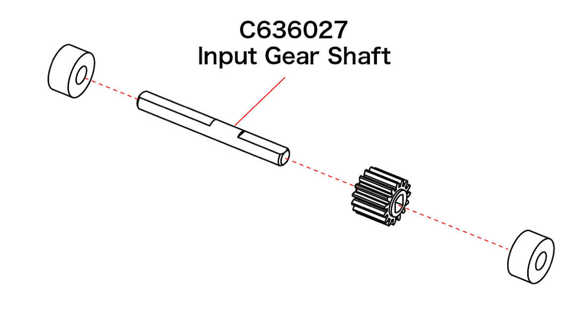 Panda Hobby Input Gear Shaft - PHTC636027