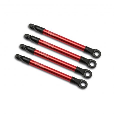 Traxxas Aluminum Push Rods Anodized Red VXL (4) - 7118X