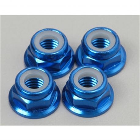 Traxxas Nuts Flanged Alum Blue Anodized 5mm (4) T-Maxx 2.5 - 4147X