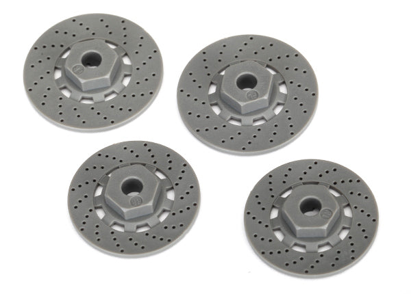 Traxxas Hex Wheel Hubs with Disk Brake Rotors (4) - 8356