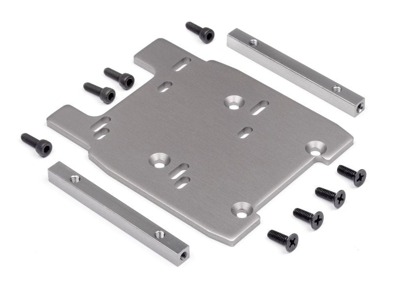 HPI Racing Motor Plate Gray 4mm HPI115354