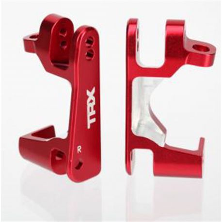 Traxxas Caster Blocks Aluminum Left/Right Red-Anodized - 6832R