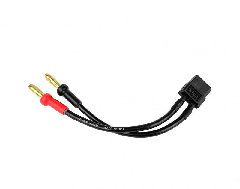 1UP Racing XT60 to 4mm Bullet Adapter for DC Power Cable - 1UP190203