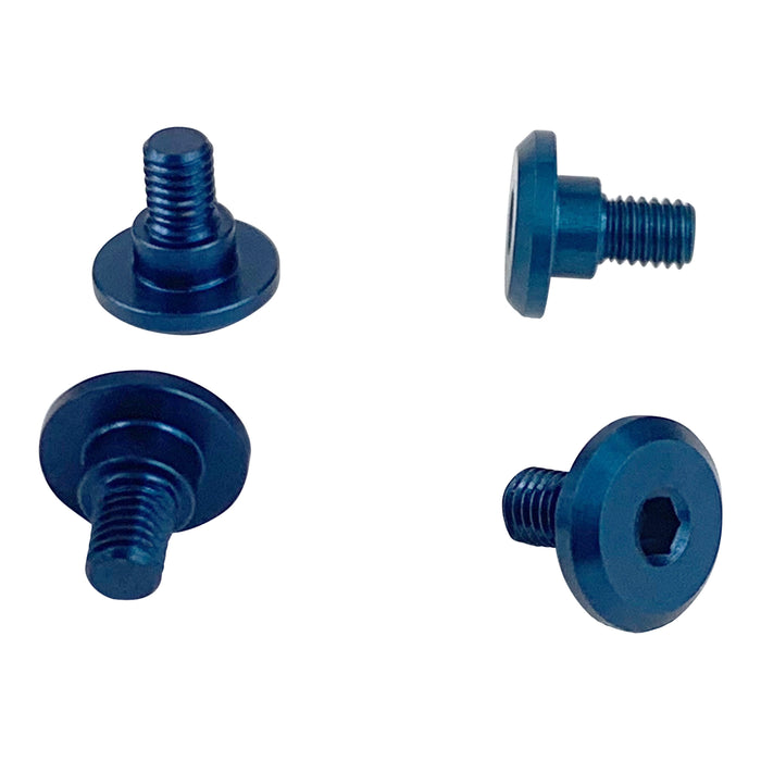 1UP Racing Servo Mounting Screws - 4.2m Neck M3x4mm Thread Blue - 1UP80211