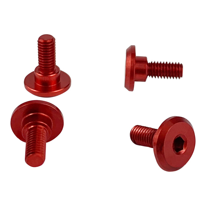 1UP Racing Servo Mounting Screws 4.2mm Neck M3x6mm Thread Red (4) - 1UP80232