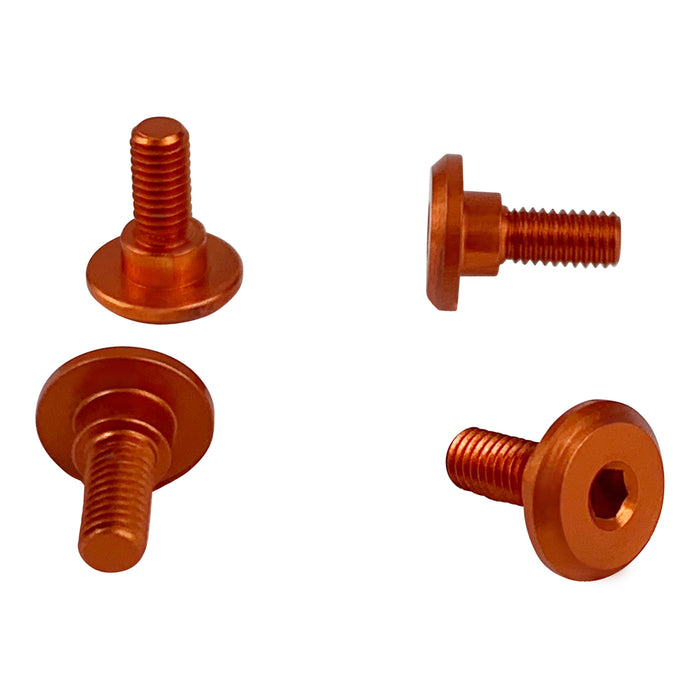 1UP Racing Servo Mounting Screws 4.2mm Neck M3x6mm Thread Orange (4) - 1UP80252