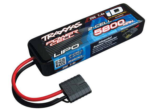 Traxxas 5800mAh 7.4-volt 2-cell 25C LiPo Battery - 2843X