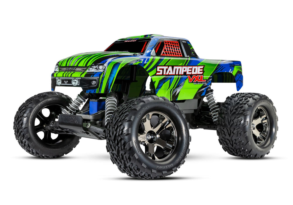 Traxxas Stampede VXL Brushless 1/10 RTR 2WD Monster Truck w/ Magnum 272R Transmission Green - 36076-74-GRN