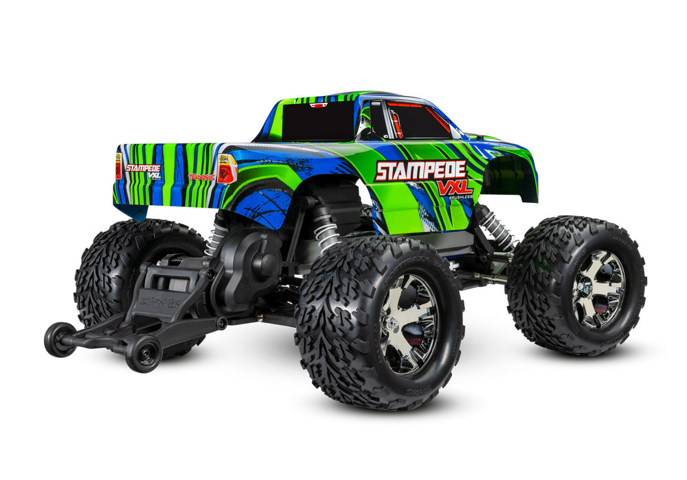 Traxxas Stampede VXL Brushless 1/10 RTR 2WD Monster Truck w/ Magnum 272R Transmission Green - 36076-74-GRN