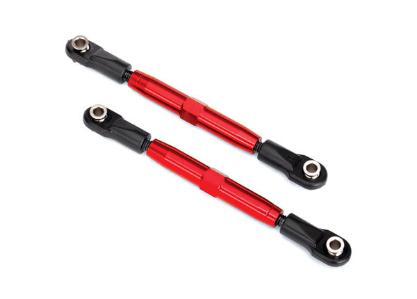 Traxxas 73mm TUBES Red-Anodized 7075-T6 Aluminum Rear Camber Links (2) - 3644R