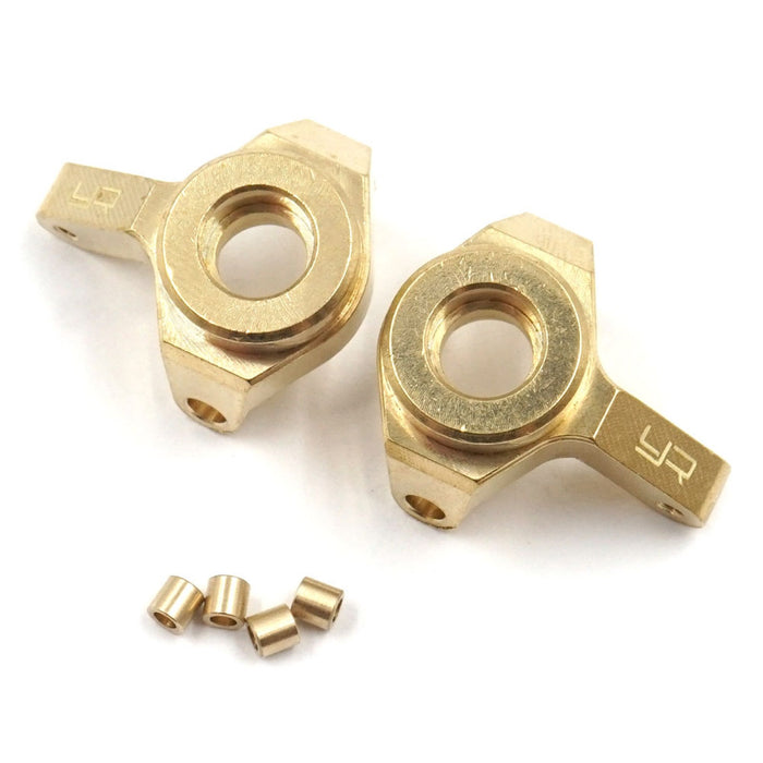 Yeah Racing Brass Front Steering Knuckles Set For Axial SCX24 - AXSC-026
