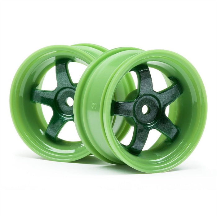 HPI Racing Work Meister S1 Wheel Green 3mm Offset (2) HPI111090