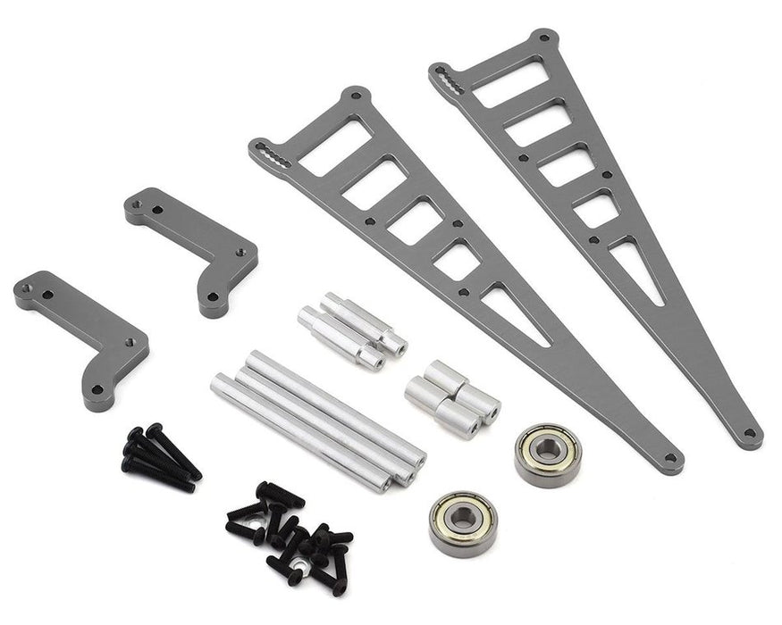 ST Racing CNC Machined Aluminum Wheelie Bar Kit, for DR10, Gun Metal - SPTSTC71071GM
