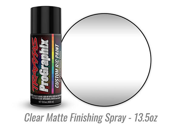 Traxxas ProGraphix R/C Polycarbonate Body Paint, Clear Matte Finishing Spray (13.5oz) - 5047X