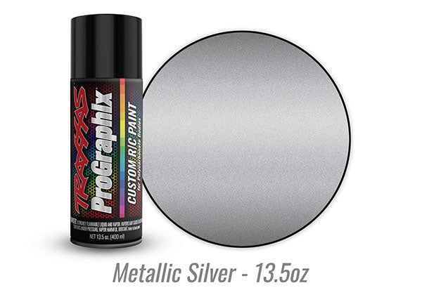 Traxxas ProGraphix R/C Polycarbonate Body Paint, Metallic Silver (13.5oz) - 5073X