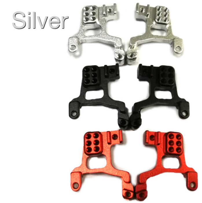Panda Hobby Aluminum Alloy Rear Shock Towers Silver (2pcs) - PHTOPC636037S