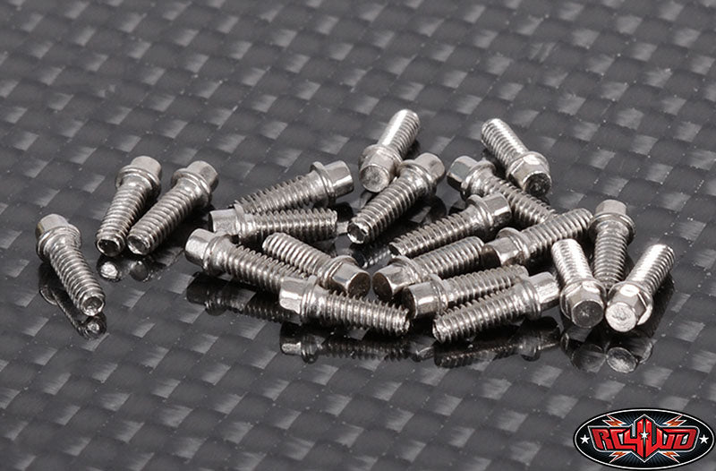 RC4WD Miniature Scale Hex Bolts (M2 x 6mm) (Silver) (20) - Z-S1196