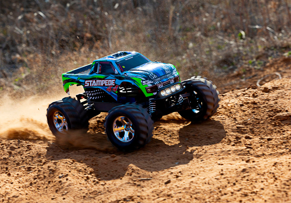 Traxxas Stampede 4x4 Monster Truck RTR w/ Lights & Battery & Charger (Blue)