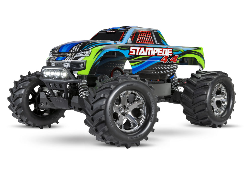 Traxxas Stampede 4x4 Monster Truck RTR w/ Lights & Battery & Charger (Blue)