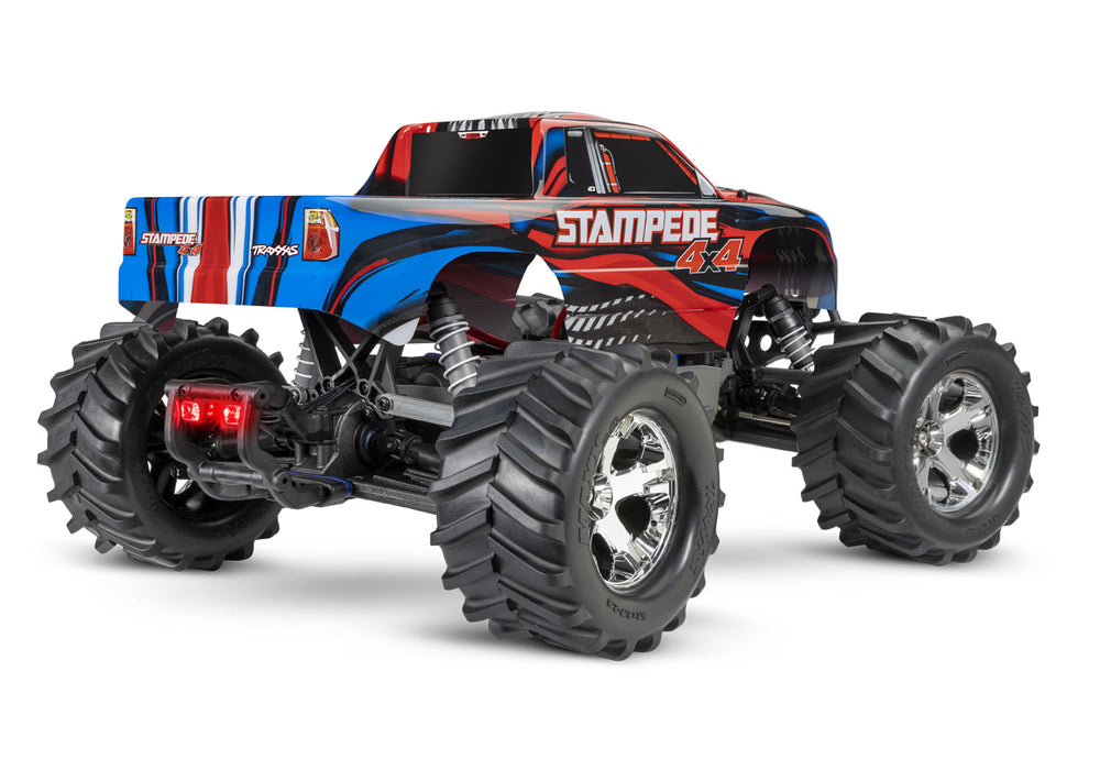 Traxxas Stampede 4x4 Monster Truck RTR w/ Lights & Battery & Charger (Red)