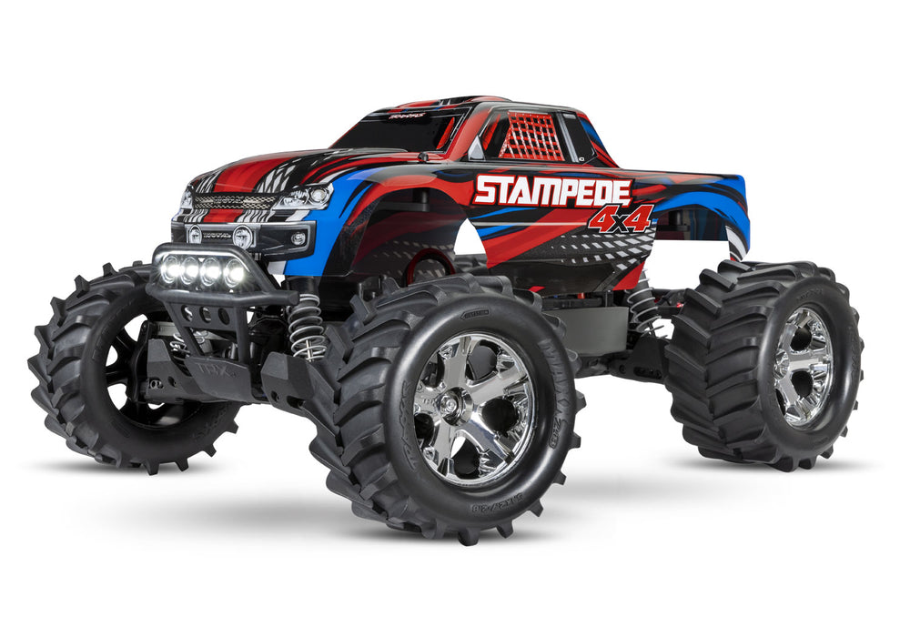 Traxxas Stampede 4x4 Monster Truck RTR w/ Lights & Battery & Charger (Red)