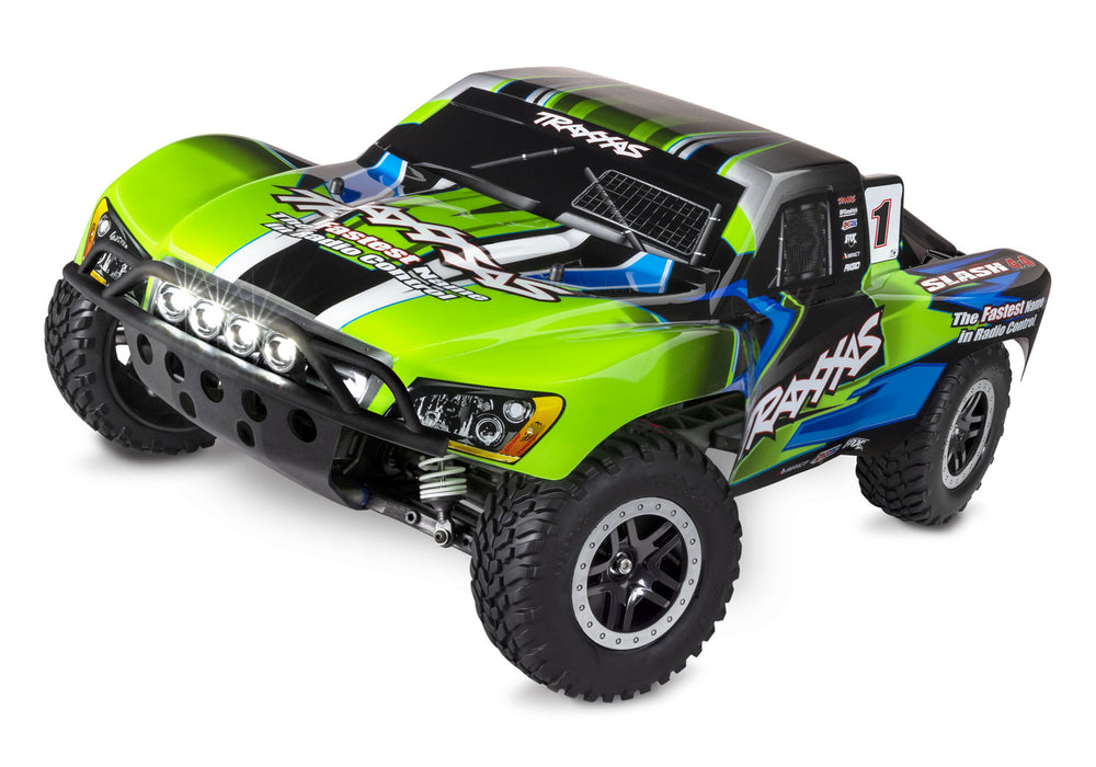 Traxxas Slash 4x4 1/10 RTR Short Course Truck w/ Lights & Battery & Charger (Green)