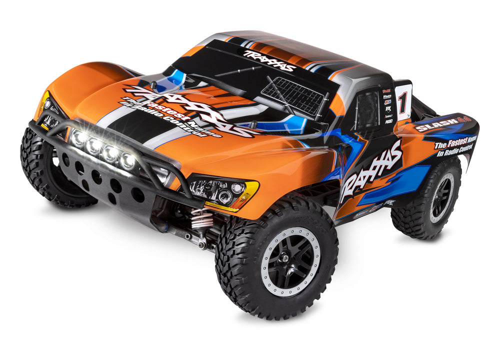 Traxxas Slash 4x4 1/10 RTR Short Course Truck w/ Lights & Battery & Charger (Orange)