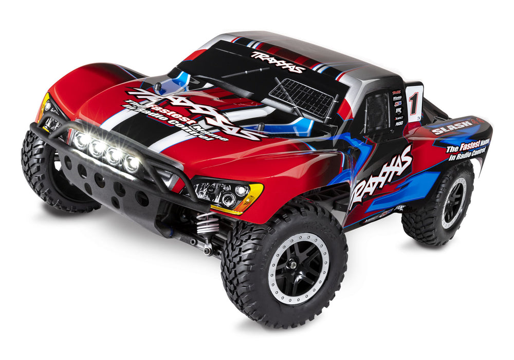 Traxxas Slash 4x4 1/10 RTR Short Course Truck w/ Lights & Battery & Charger (Red)