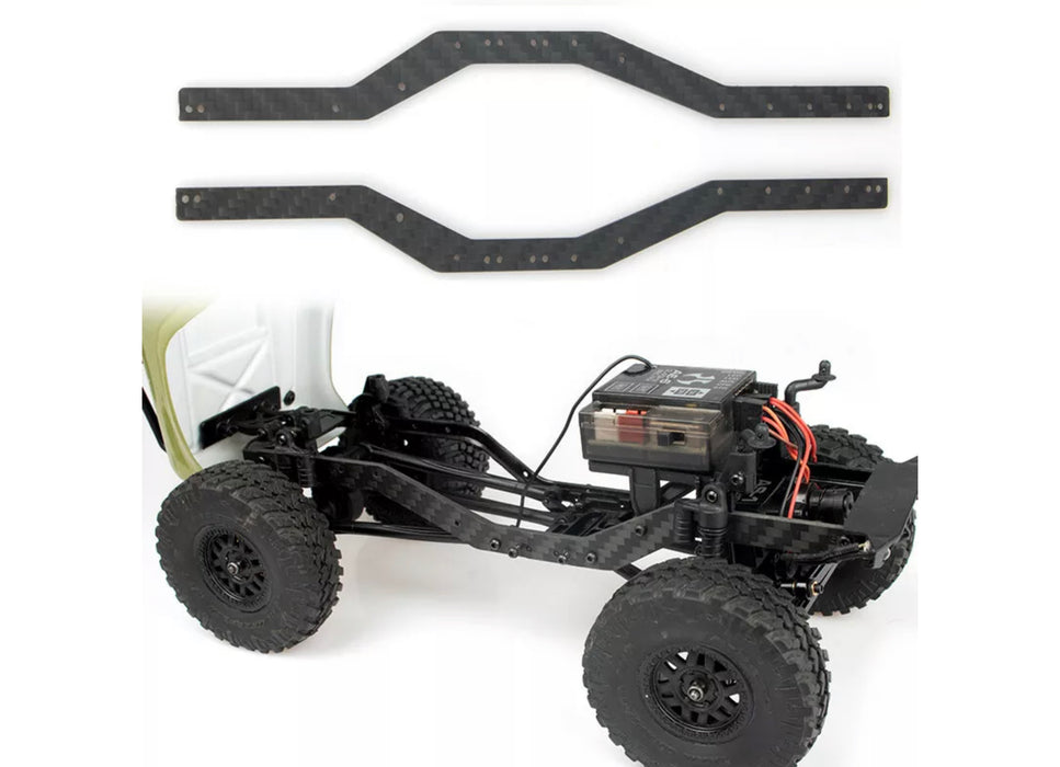 Power Hobby Axial SCX24 Deadbolt C10 JLU Betty Carbon Fiber Frame Rail set - PHBPHSCX2439