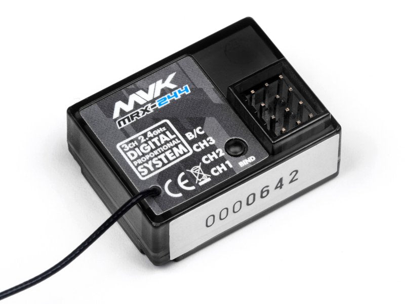 Maverick MRX-244 2.4GHZ 3CH Receiver w/ Built-In Failsafe - MVK22783