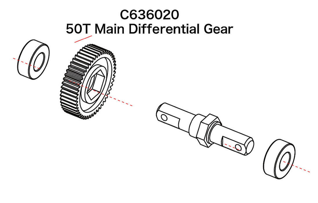 Panda Hobby 50T Main Differential Gear - PHTC636020