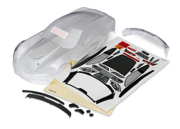 Traxxas Chevrolet Corvette Z06 Clear Body with Decals - 8386